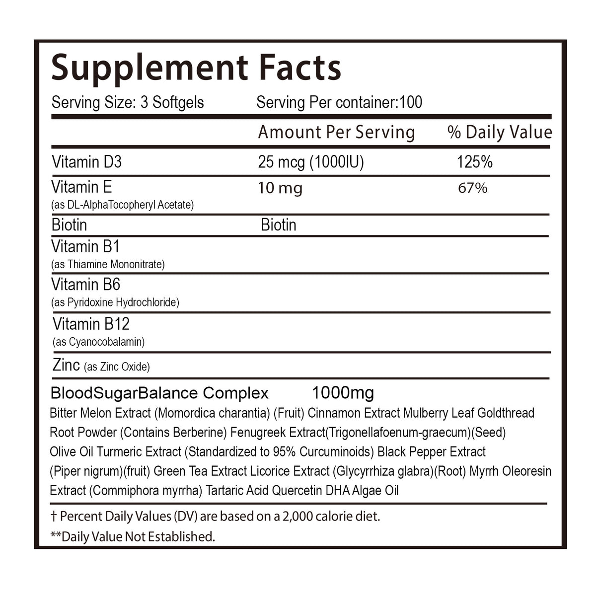 Blood Sugar Complex Capsules