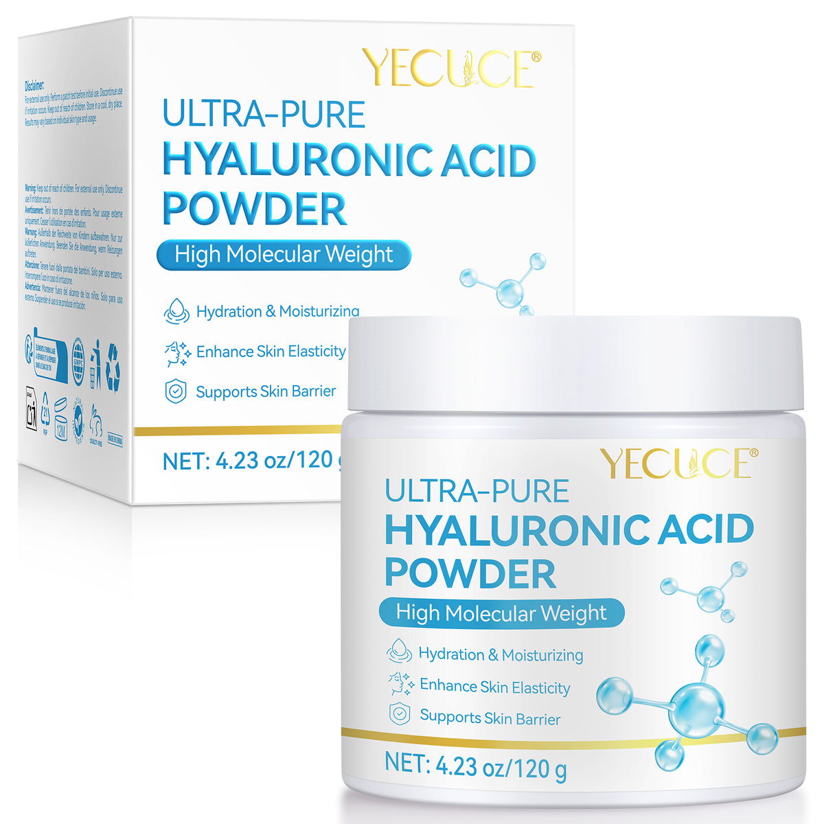 Hyaluronic acid powder
