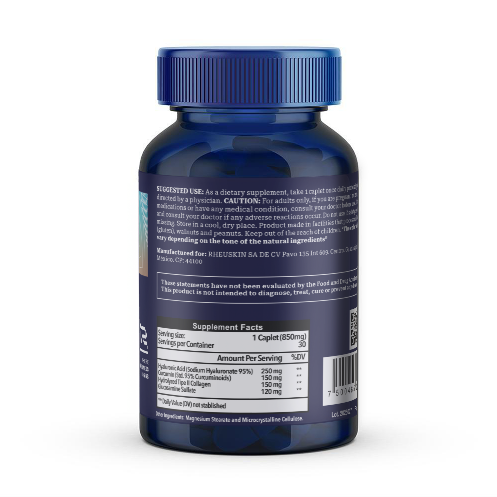 Rheuskin Motion Food Supplement - Back